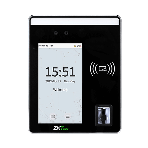 ZKTeco SpeedFace-H5L – Hybrid Biometric Time Attendance & Access Control Terminal with Visible Light Facial Recognition