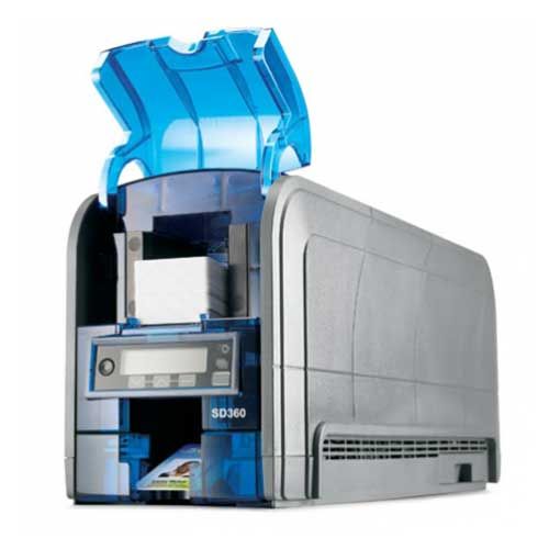 Datacard SD360 ID Card Printer 506339-001 (Duplex, 100 Card Input Hopper, Basic Software)