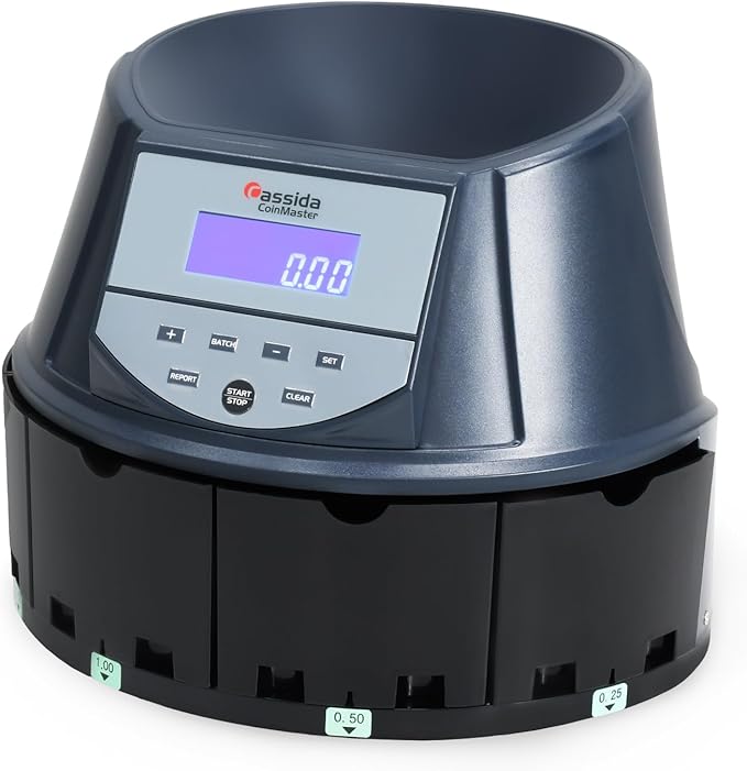 Fast Speed Coin Counter Buy Cassida CoinMaster Coin Counting Machine – Fast & Accurate Coin ...