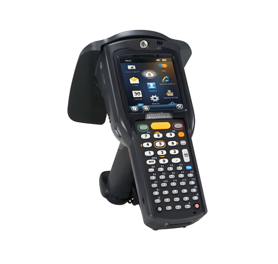 Handheld device with a screen and keypad on a white background - Buy Zebra MC3190-Z Wi-Fi Handheld RFID Reader in UAE | Industrial RFID Scanner – POSMEA