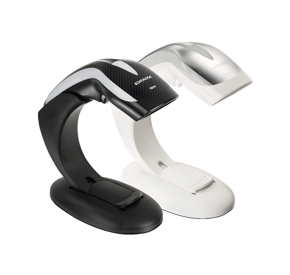 Black and white barcode scanner on a white background Datalogic Heron 3100 HD3130-BKK1S 1D Barcode Scanner in Dubai, UAE
