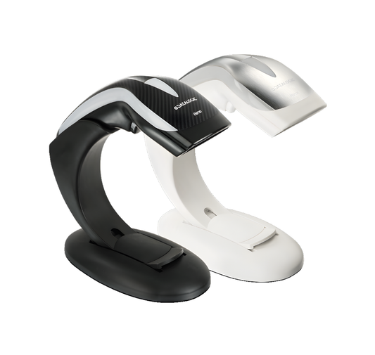 Black and white barcode scanner on a white background Datalogic Heron 3100 HD3130-BKK1S 1D Barcode Scanner in Dubai, UAE