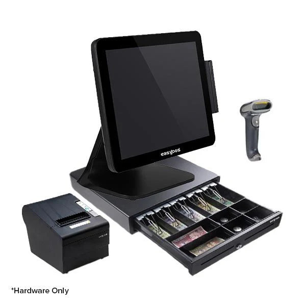 EPPS-202AdvIII POS Machine Bundle Offer [Capacitive Touch POS + Printer + Cash Drawer + MSR + VFD + Barcode Scanner]