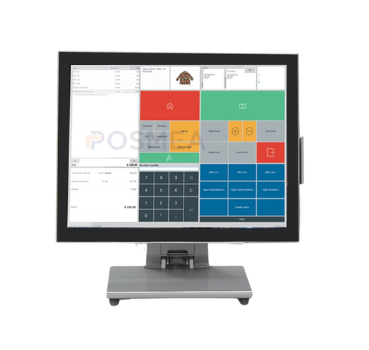 POS terminal with a colorful display on a white background Fast Touch POS Machine Dubai – POSMEA