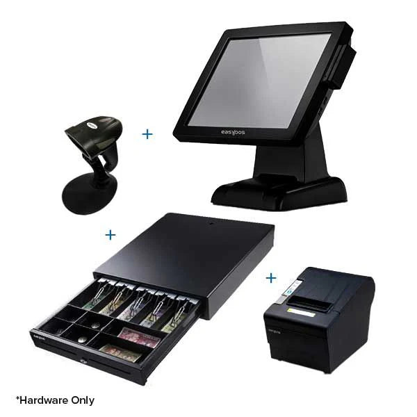 Easypos EPPS302 Bundle (POS Machine + Cashdrawer + Printer + Scanner)