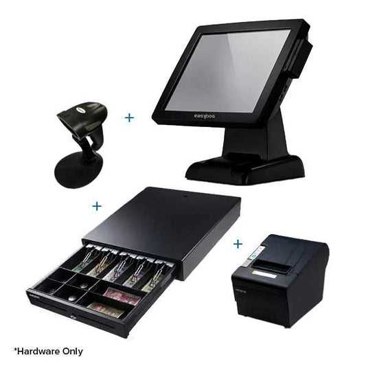 Easypos EPPS302 Bundle (POS Machine + Cashdrawer + Printer + Scanner)