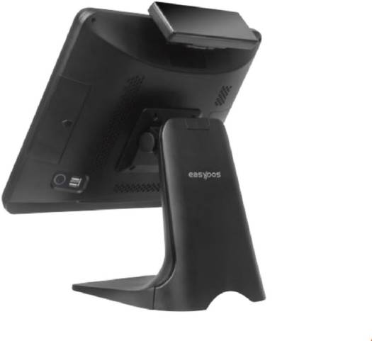 Black POS terminal with stand on a white background, featuring the 'easypos' brand. -  Easypos EPPS315 POS Machine 