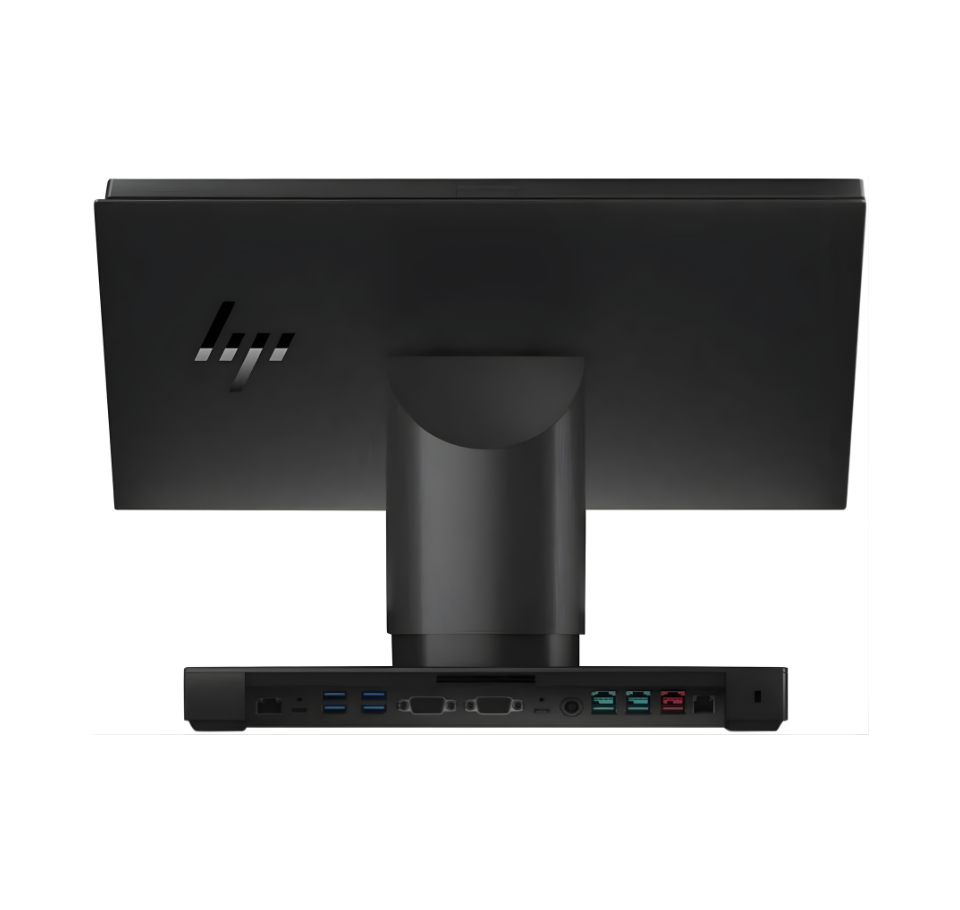 HP monitor with USB hub on a white background All-in-One Touch POS System for Retail & Hospitality in UAE – POSMEA