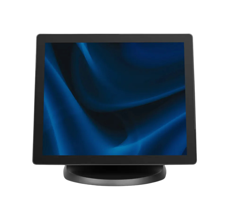 Black computer monitor with blue screen on a white background Intel N5095 Retail & Restaurant Billing System UAE – POSMEA