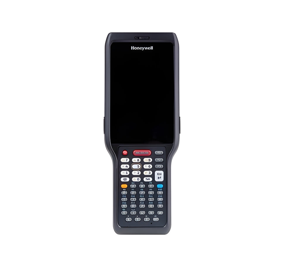 Honeywell handheld device with screen and keypad on a white - Honeywell CK62 Rugged Mobile Computer UAE | Long-Range 2D Barcode Scanner | POSMEA background