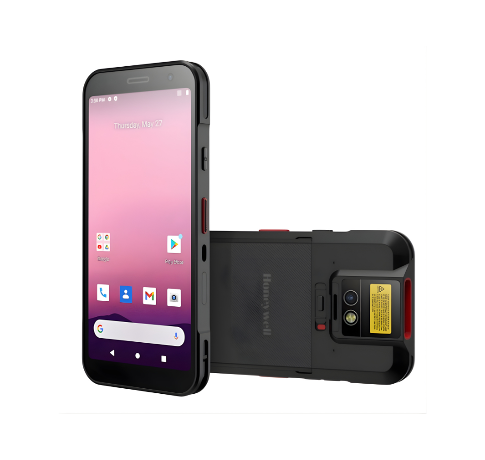 Smartphone with a protective case on a white background - Honeywell CT32 Rugged Mobile Computer UAE | 2D Barcode Scanner Android | POSMEA