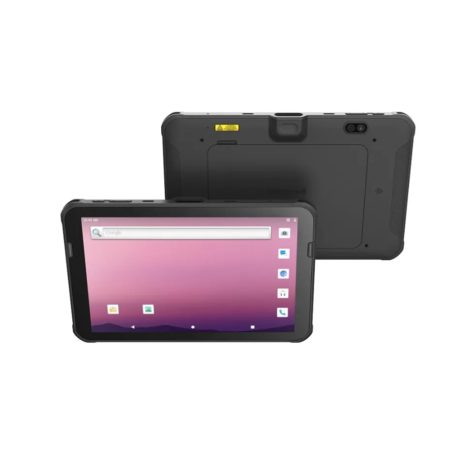 Rugged tablet with protective case on a white background - Honeywell EDA10 TAB Rugged Android Tablet UAE | 2D Barcode Scanner Tablet | POSMEA