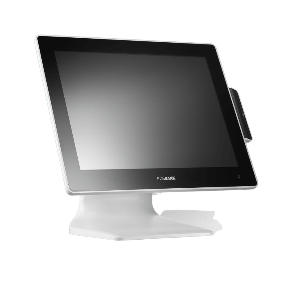 POS terminal with screen on a white background Smart POSBANK POS Machine Dubai & UAE – POSMEA - POSBANK Apexa TL POS System | Smart POS Terminal UAE | POS Machine Dubai