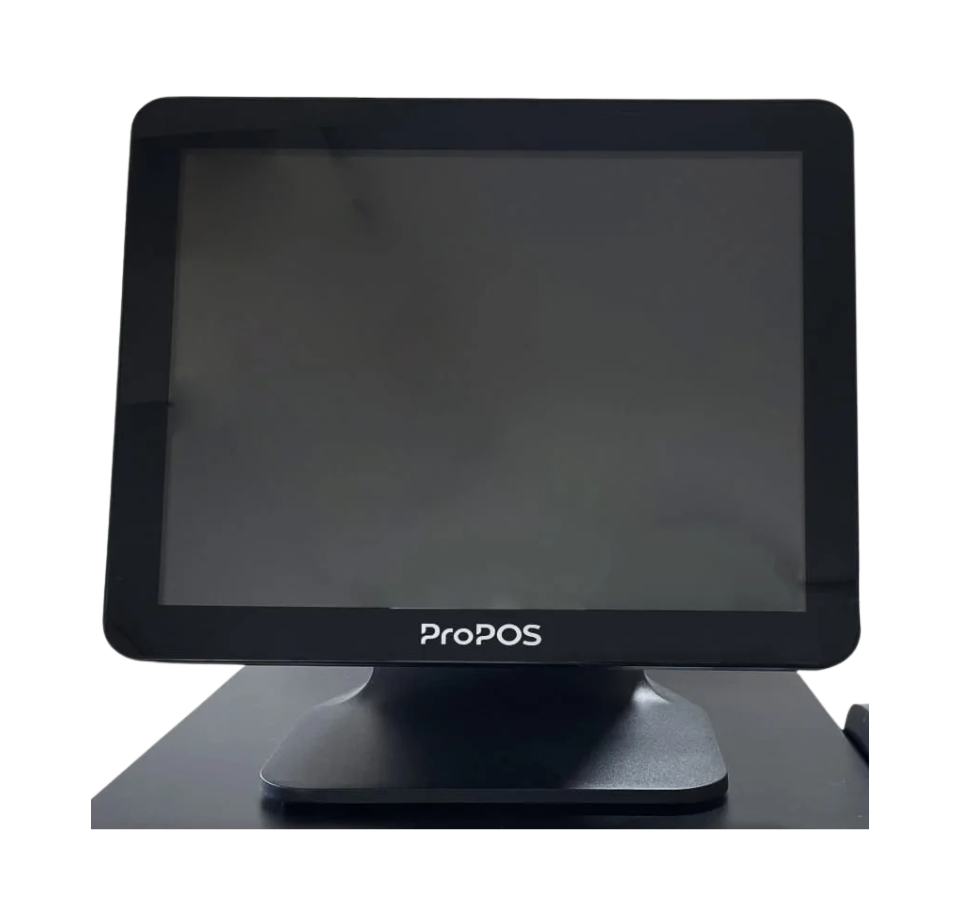 Black POS terminal with 'ProPOS' branding on a white background - POS Hardware Dubai
