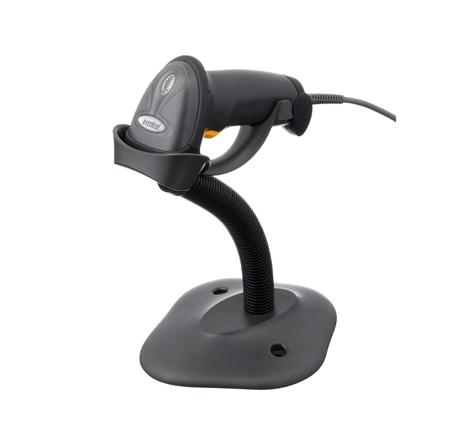 Zebra Symbol LS2208 Barcode Scanner LS2208-SR20007R-UR (1D, General Purpose, With Stand )