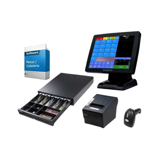 EasyposEPPS202 Machine, Cashdrawer, Printer, Scanner, POS Software for Retail / Grocery / Cafeteria in UAE, Dubai, Abu Dhabi at POSMEA