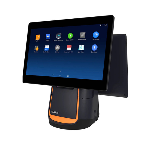 Buy SUNMI T2S L1562 Dual Screen POS     - Product image side view
