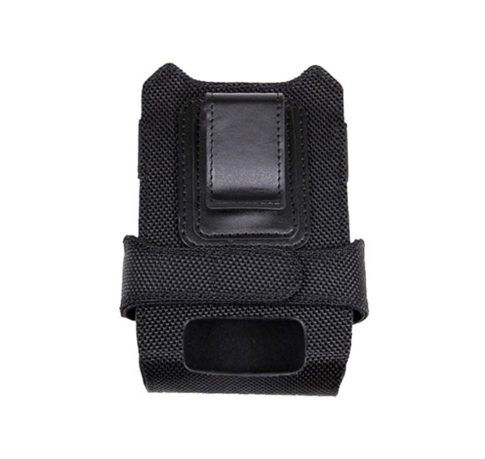 Black phone holster on a white background - TC2X Soft Holster SG-TC2X-HLSTR1-01 | Durable Holster for TC2X Devices UAE – Posmea