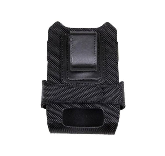Black phone holster on a white background - TC2X Soft Holster SG-TC2X-HLSTR1-01 | Durable Holster for TC2X Devices UAE – Posmea