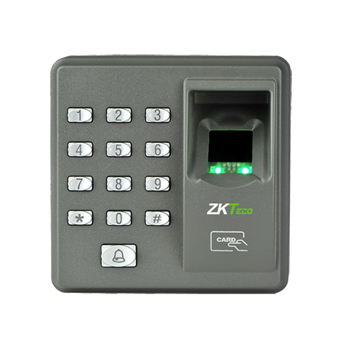 ZKTeco fingerprint and keypad reader on a white background - Buy ZKTeco X7 Fingerprint Access Control & Time Attendance System in UAE | POSMEA Dubai