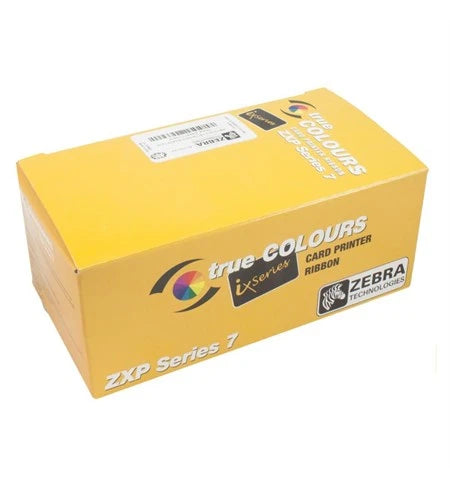 شريط طباعة أحادي اللون أسود من سلسلة زيبرا ZXP 7، رقم الموديل 800077-711EM | 5000 طبعة، شريط طابعة بطاقات، الإمارات العربية المتحدة