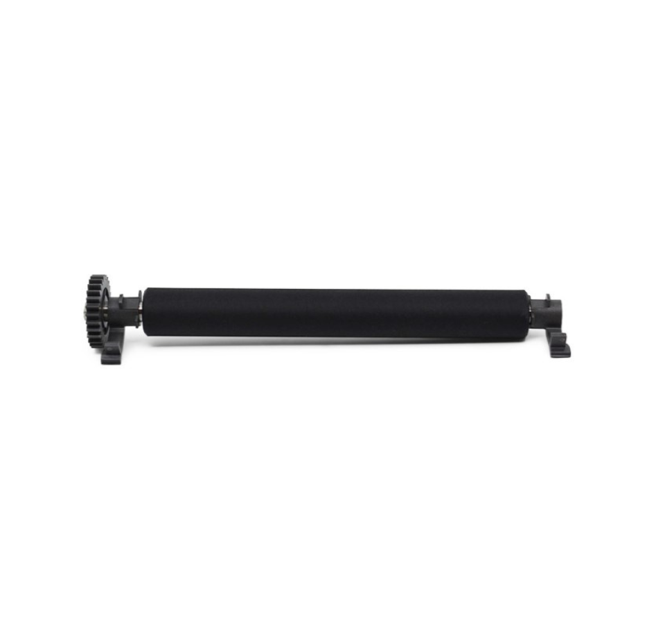 Black cylindrical object with a gear-like component on a white  background - Zebra Platen Roller Kit with Bearings for ZD220, ZD230 & ZD888 (Thermal Transfer) | Part# P1080383-703 | POSMEA UAE