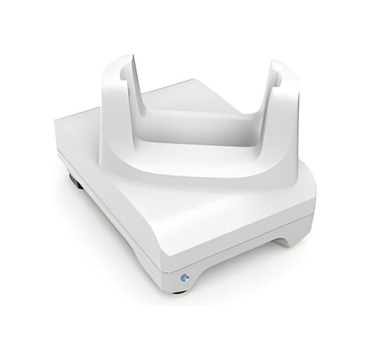 White electronic device with antennas on a white background - Zebra TC21/TC26 Healthcare White Single Slot Charge-Only Cradle – Part# CRD-TC2W-BS1CO-01 | UAE Mobile Device Charger