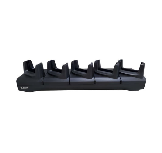 Black knife sharpener with multiple slots on a white background - Zebra TC22 / TC27 5-Slot Charge-Only ShareCradle – Part# CRD-TC2L-BS5CO-01 | Buy in UAE