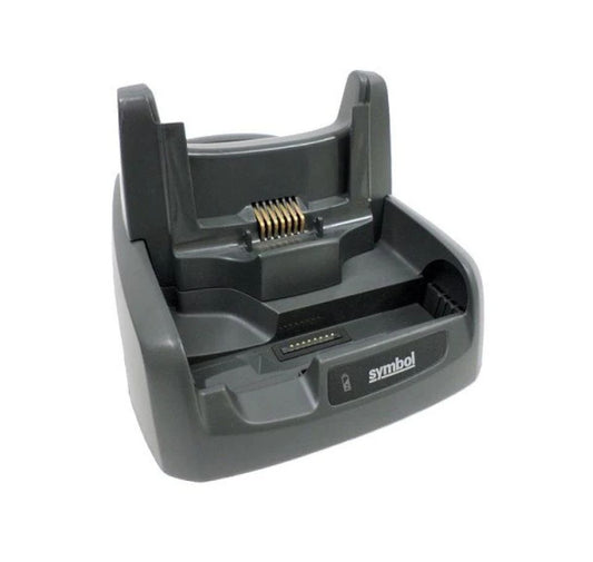 Gray electronic device with 'Symbol' branding on a white background - Zebra WT41N0 Single-Slot Cradle Kit – Part# CRD4000-110UES | Buy in UAE