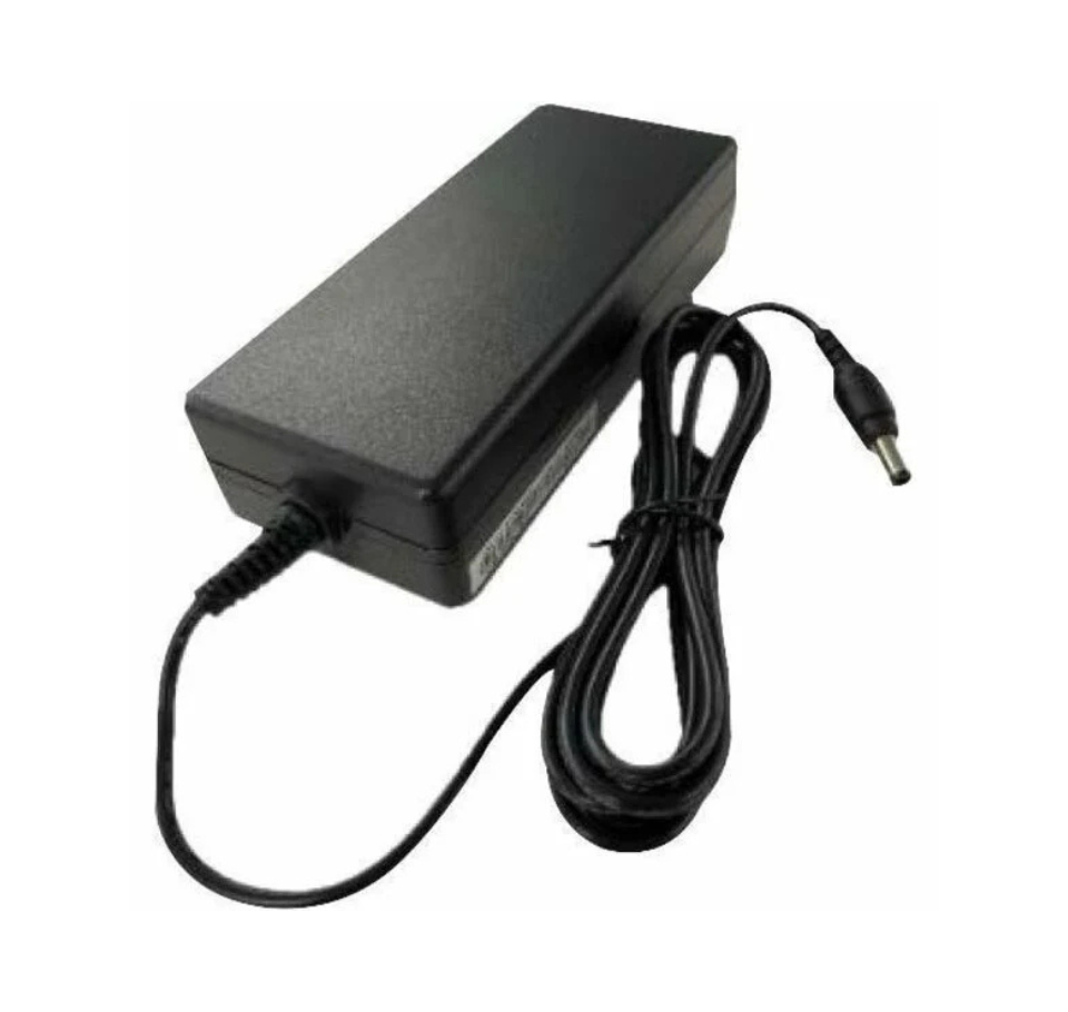 Black power adapter with a cable on a white background Zebra 24V 78W AC/DC Power Supply Adapter | PWR-BGA24V78W4WW