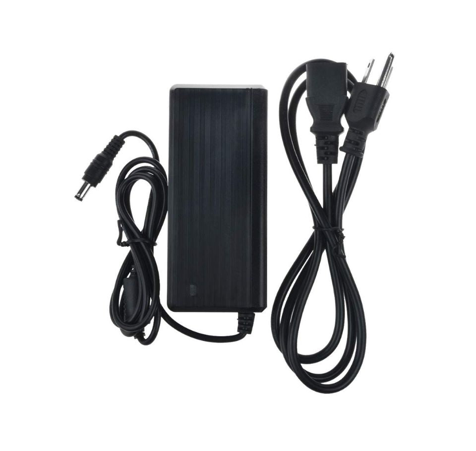 Black power adapter with cables on a white background Zebra ZD420 Power Adapter UAE | Genuine Power Supply for Zebra ZD420 Printer