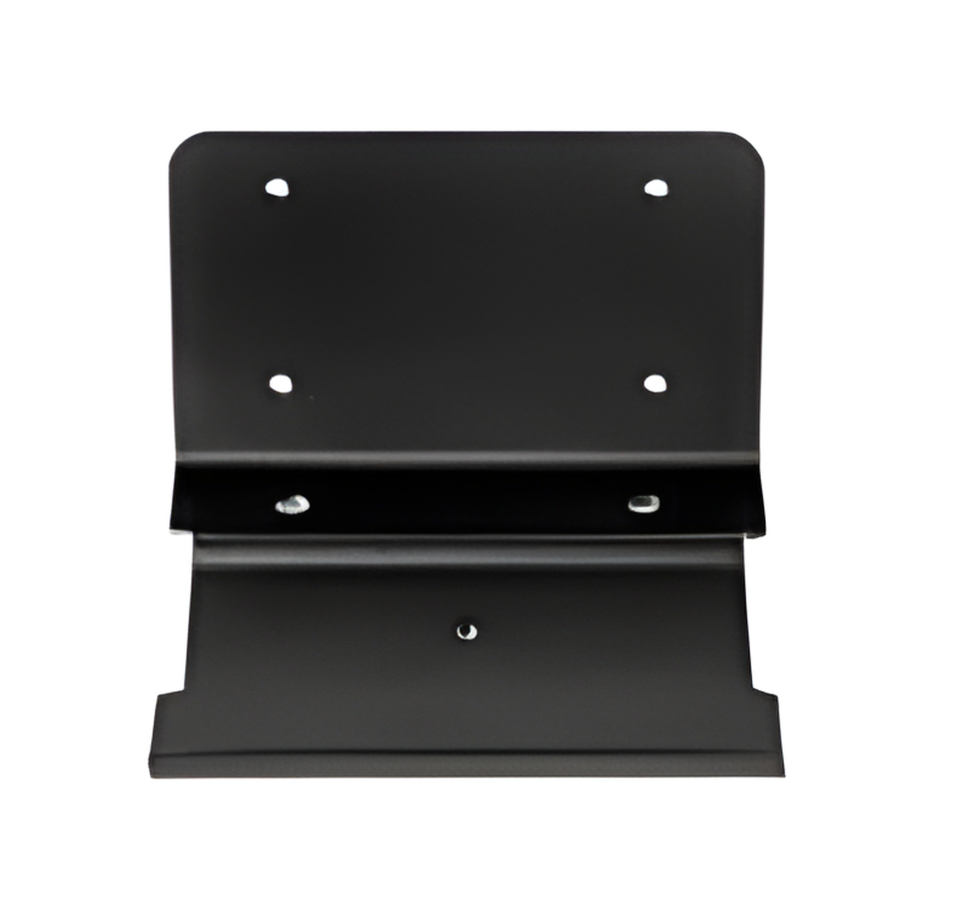 Black metal bracket on a white background - Zebra DS7708 Wall Mount Bracket (Black) | OEM Mount | Part# 11-WM0077-04 | UAE