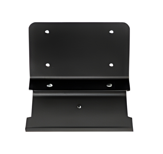 Black metal bracket on a white background - Zebra DS7708 Wall Mount Bracket (Black) | OEM Mount | Part# 11-WM0077-04 | UAE