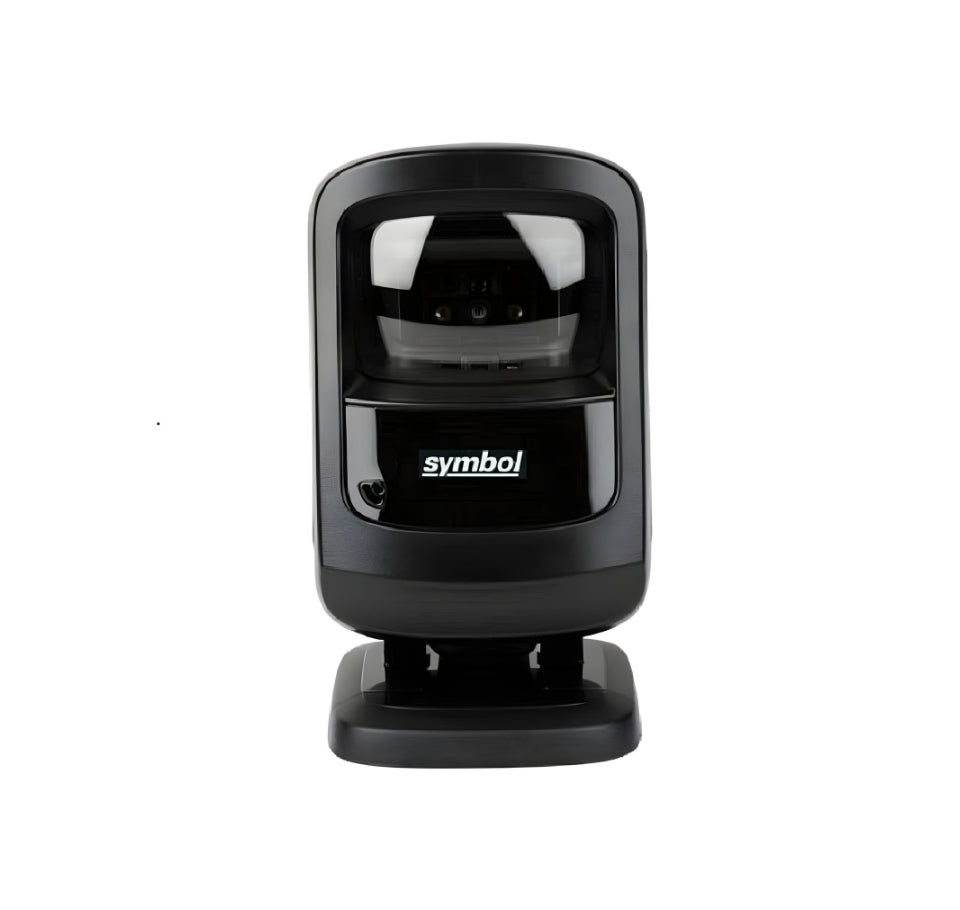 Black barcode scanner with 'symbol' logo on a white background Zebra DS9208 2D Presentation Barcode Scanner Compact POS Scanner UAE