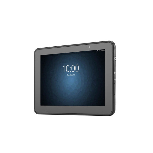 Black tablet with a dark screen on a white background - Zebra ET50/ET55 ET50PT-L15E-00A6 in UAE | Zebra Rugged Tablet Dubai – POSMEA