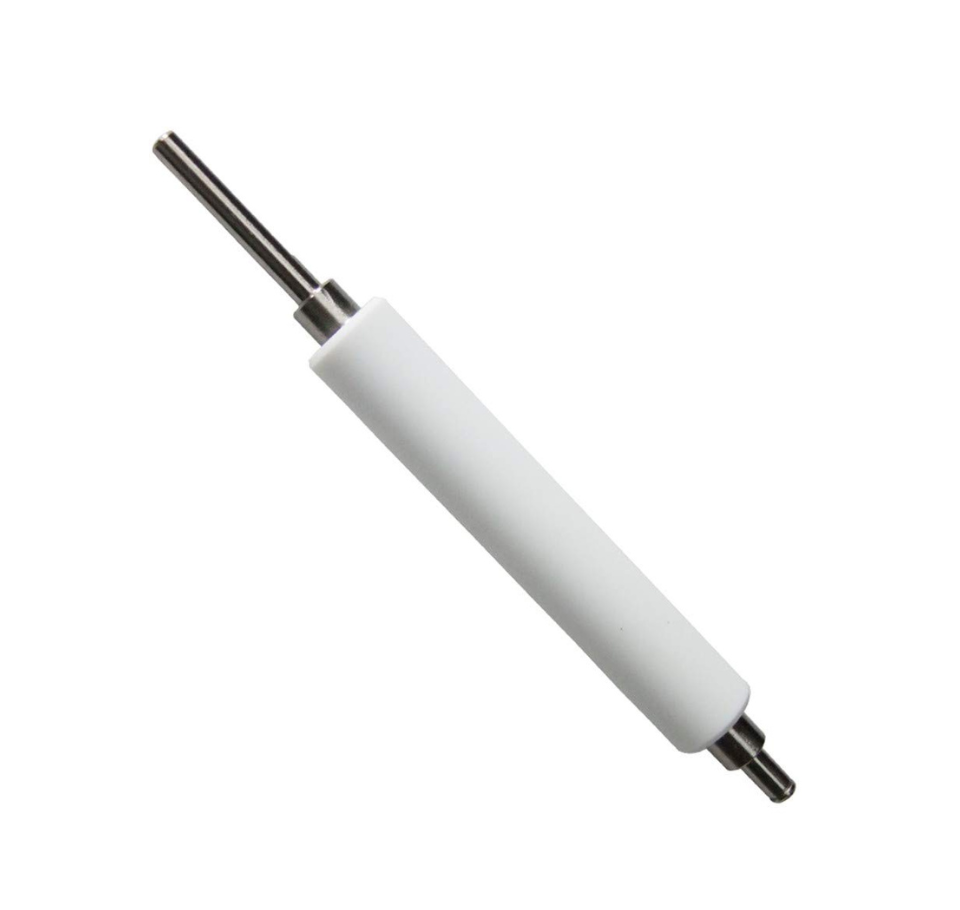 White cylindrical roller with metal shaft on a white background Zebra G41011M Platen Roller Kit for 110Xi4 & 105SLPlus (203 & 300 DPI) Original  UAE