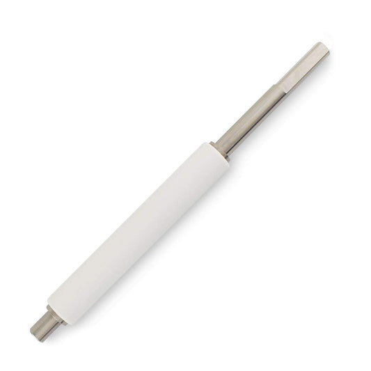 White rolling pin with metal ends on a white background - Zebra G77023M Platen Roller Kit for Z4M & Z4MPlus Printers | UAE