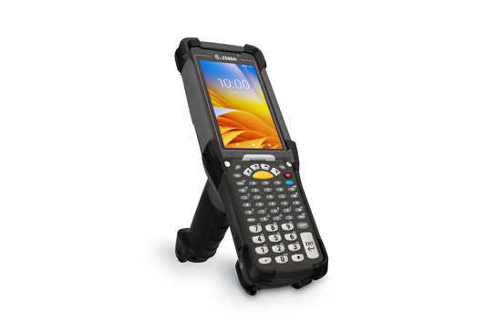 Zebra mobile computer with display on a white background - Zebra MC9300 Ultra-Rugged Mobile Computer MC930B-GSHGG4RW | Android 2D Barcode Scanner for Warehouse &amp; Industrial Use UAE