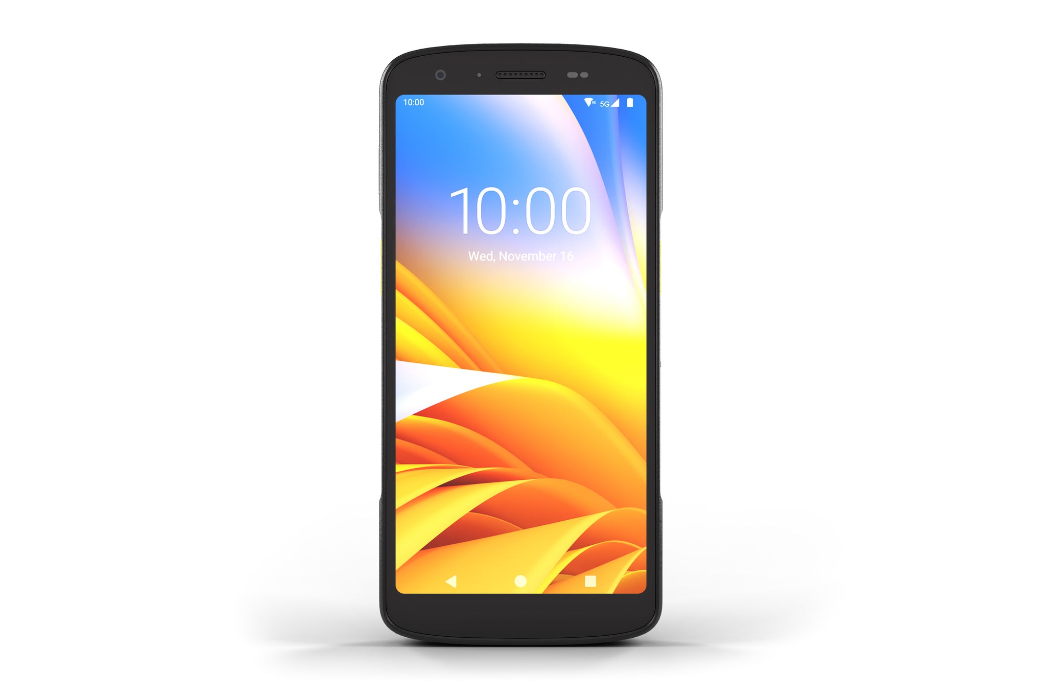 Smartphone with colorful display on a white background - Zebra TC58 5G Rugged Mobile Computer UAE