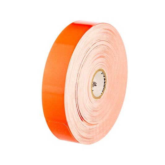 Roll of orange flagging tape on a white background -Zebra Z-Band Fun Wristband Orange 1” x 10” – Direct Thermal Event & ID Wristbands UAE