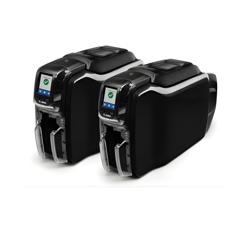 Black and silver electronic device on a white background - Zebra ZC350 Dual-Side ID Card Printer – USB &amp; Ethernet Plastic Card Printer UAE | POSMEA