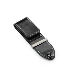 Black leather strap with silver buckle on a white background - Zebra ZQ110 Belt Strap Accessory – Secure Hook & Loop Belt Mount Posmea in UAE
