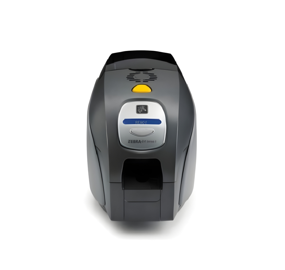 Zebra label printer on a white background - Zebra ZXP Series 3 Single-Side ID Card Printer – 300 DPI USB Card Printer UAE