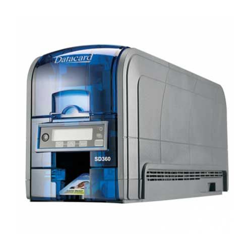 Datacard SD360 ID Card Printer 506339-001 (Duplex, 100 Card Input Hopper, Basic Software)