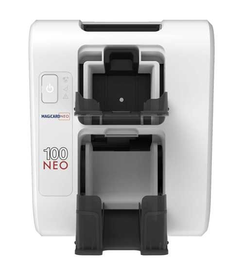 Magicard 100 Neo Single Side ID Card Printer (Color Ribbon + 100 Premium White Cards + Software)