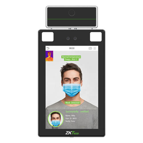 ZKTeco ProFace X [TI] – Advanced Touchless Facial & Palm Recognition Terminal with Temperature & Mask Detection