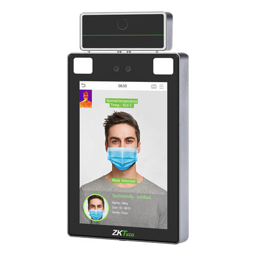 ZKTeco ProFace X [TI] – Advanced Touchless Facial & Palm Recognition Terminal with Temperature & Mask Detection