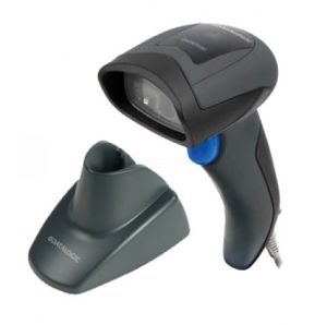 Datalogic QuickScan QD2400 2D Imager Hand Held Barcode Scanner with Stand
