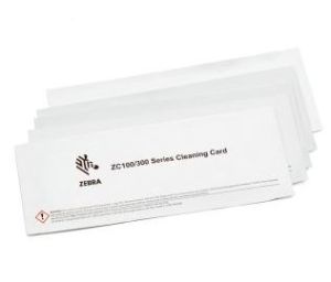 Pair of zebra cleaning cards
