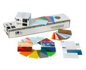 Group Of Zebra PVC Cards Of Different Colours and Sizes